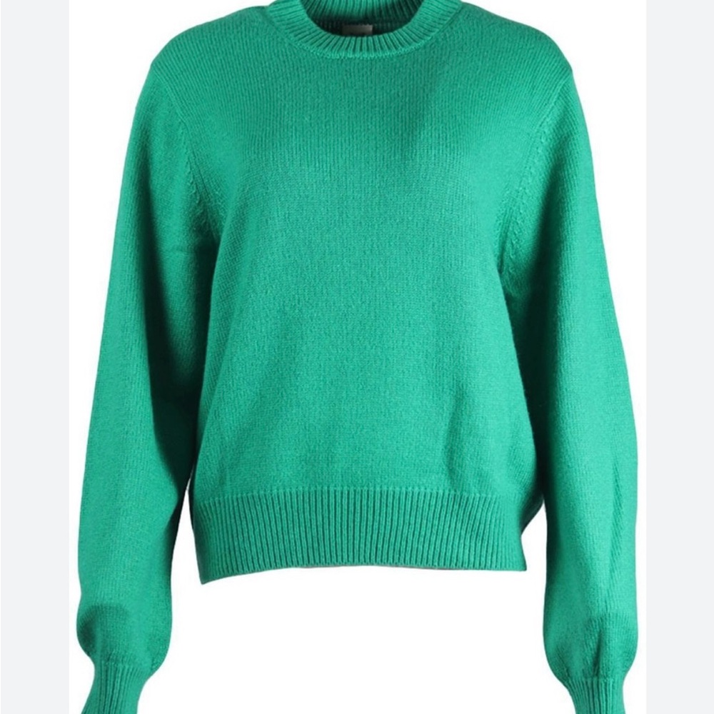NWOT CRUSH Bright Green Cashmere Sweater, Size XS